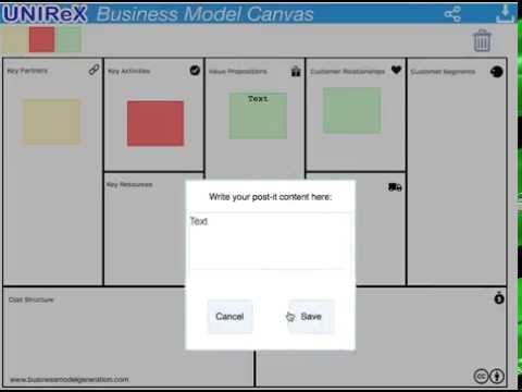 UNIReX Business Model Canvas Intro Free OnLine Tool
