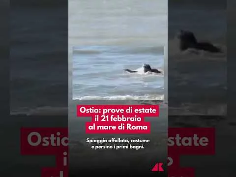 Ostia: prove di estate il 21 febbraio al mare di Roma