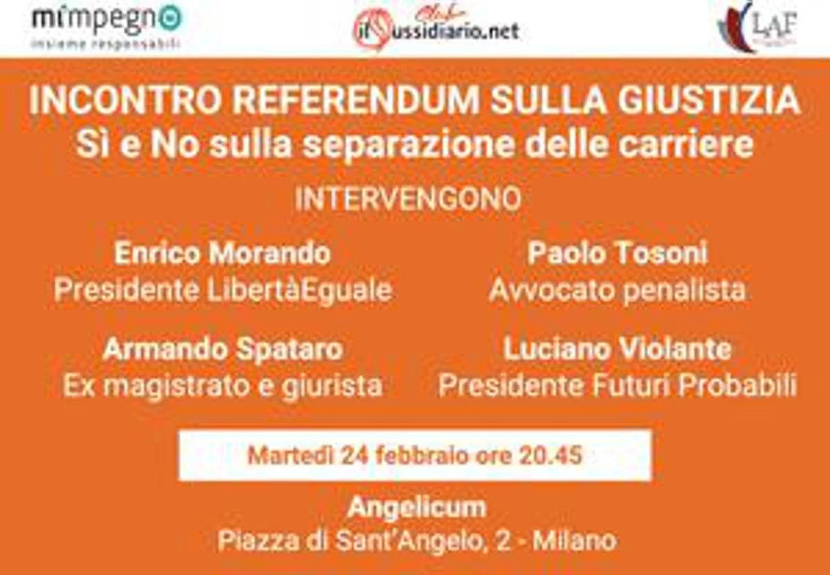 Referendum: ‘IlSussidiario.net’, domani incontro a Milano su ‘Capire per Scegliere’
