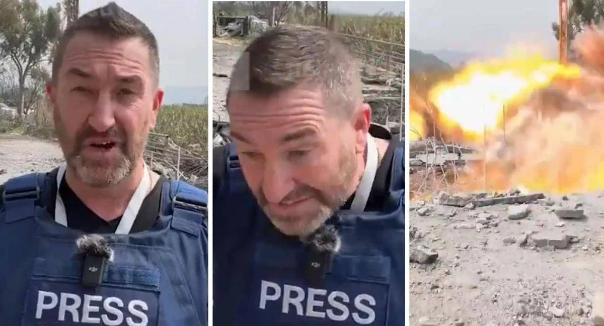 Israele, giornalista in diretta scampa a raid aereo in Libano