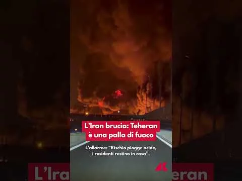 L’Iran brucia: Teheran è una palla di fuoco