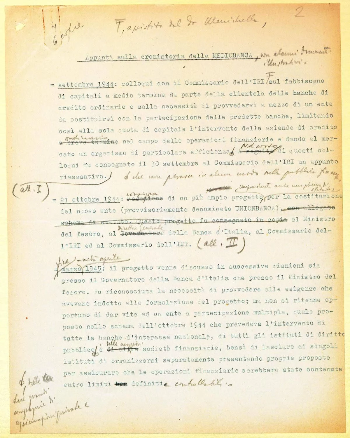 Mediobanca: 80 anni dalla fondazione – la prima banca d’affari della neonata Repubblica