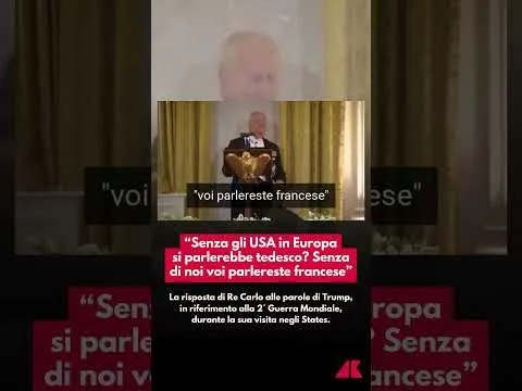Re Carlo e la battuta a Trump: “Parli inglese grazie a noi”