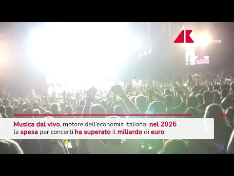 Musica dal vivo motore per l’economia italiana: spesi oltre 1 miliardo di euro nel 2025