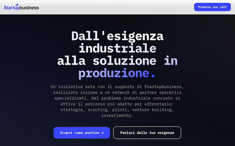 Piattaforma Startupbusiness, supporto operativo all’innovazione
