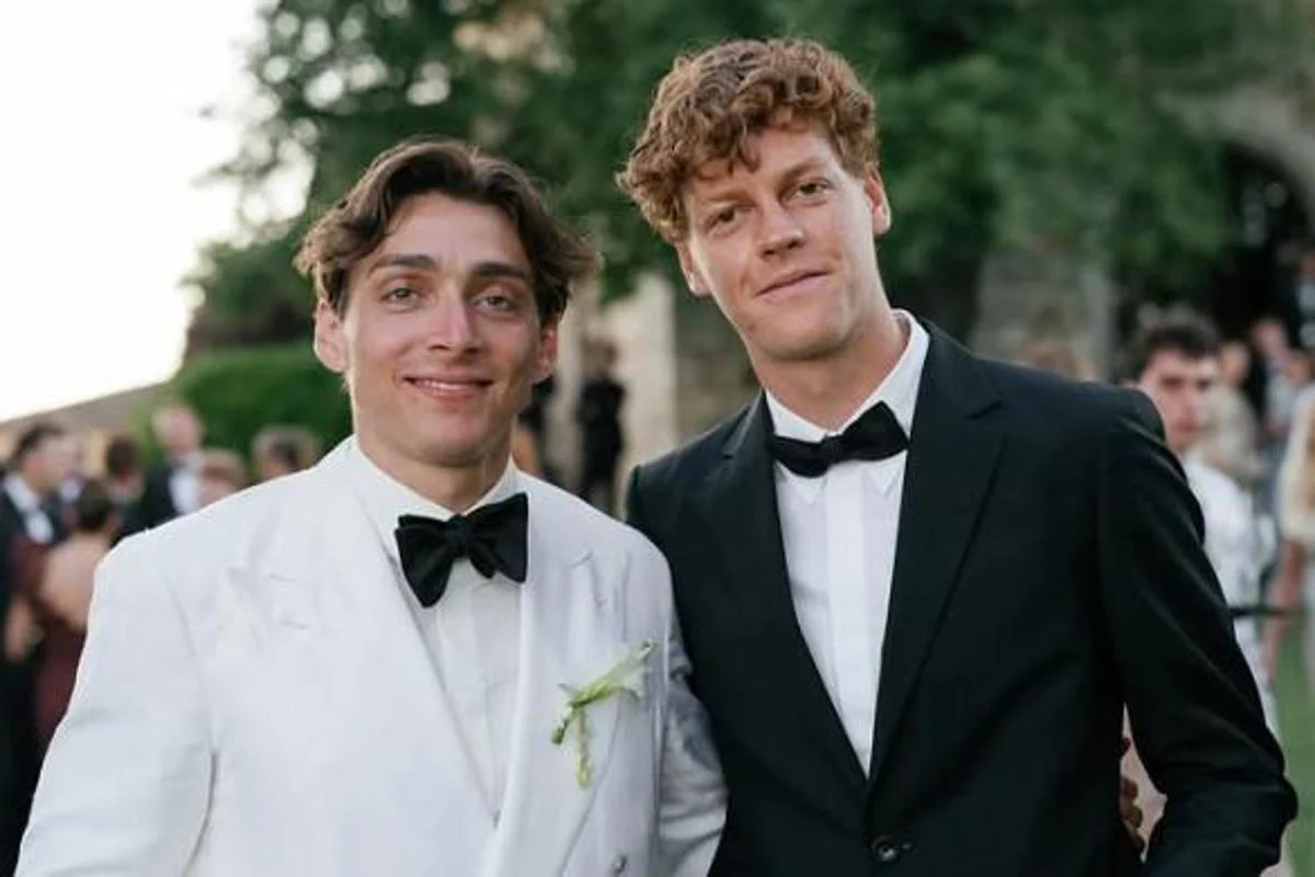 Sinner e Laila Hasanovic al matrimonio… di Duplantis