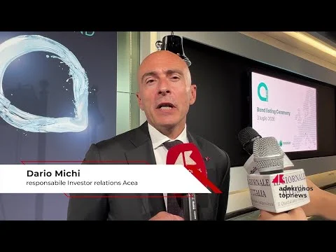 Borsa: Michi (Acea) ‘blue bond riscuote interesse investitori’