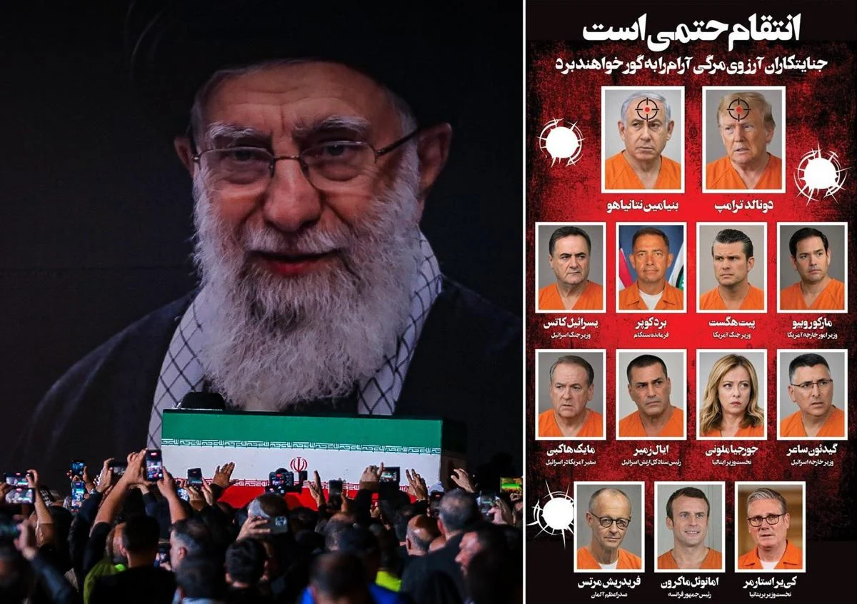 Iran, giornale pubblica foto dei “leader che attendono la vendetta della nazione”: c’è anche Meloni